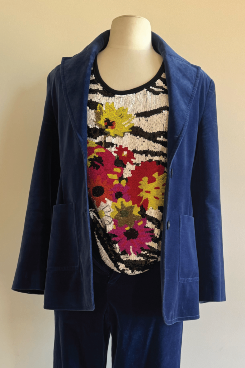 Scanlan blue suede jacket 10
