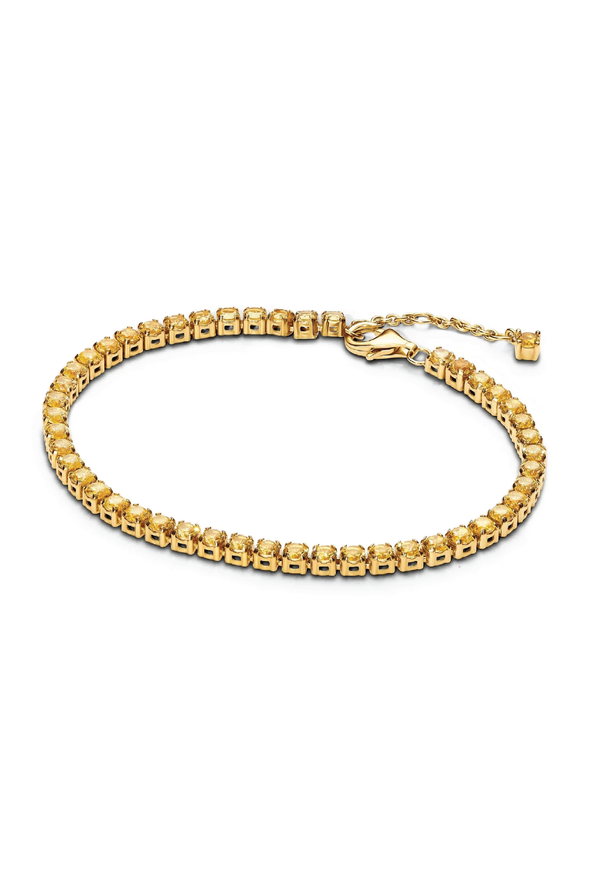 Pandora sparkling yellow tennis bracelet (RRP $280)