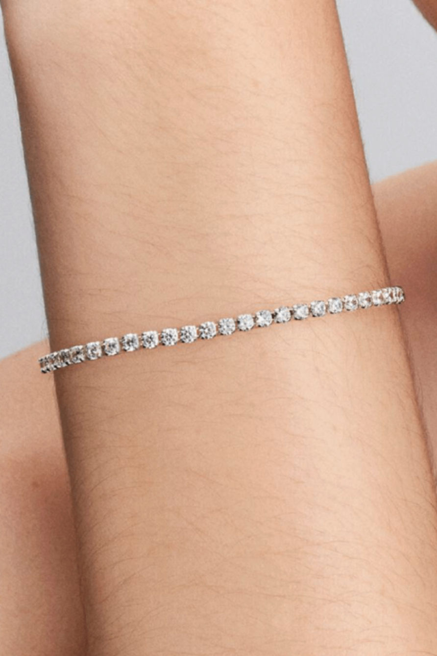 Pandora sparkling tennis bracelet sterling silver
