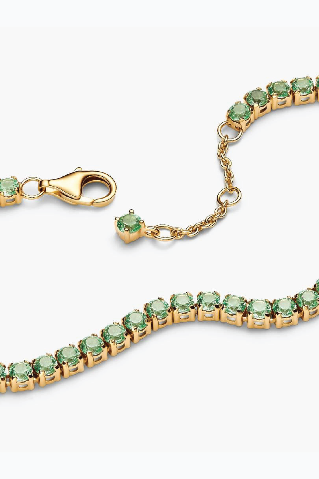 Pandora sparkling green tennis bracelet