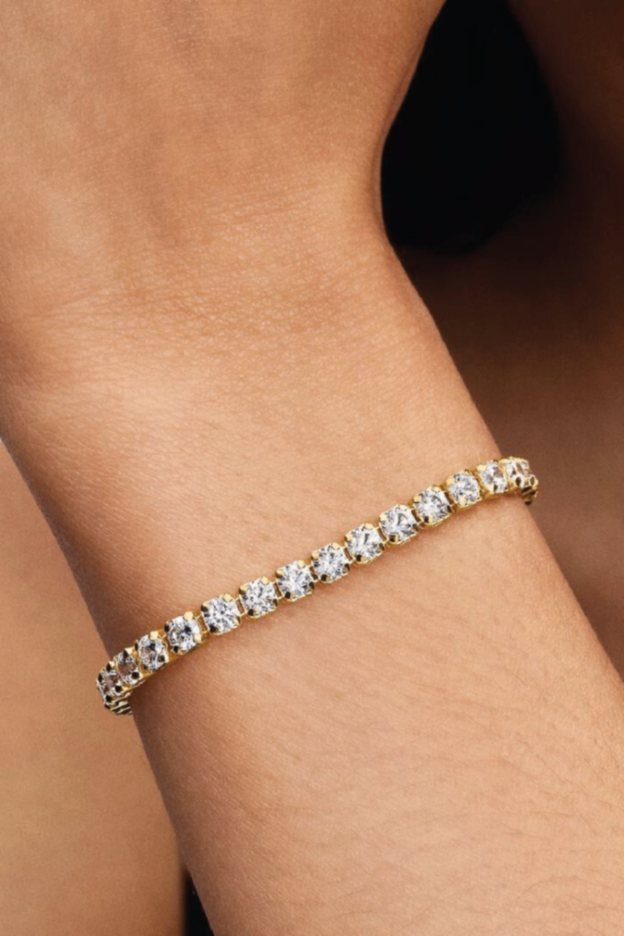 Pandora sparkling bold tennis bracelet sterling s