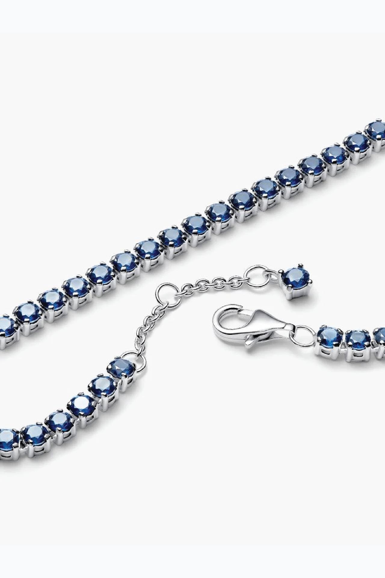 Pandora sparkling blue tennis bracelet