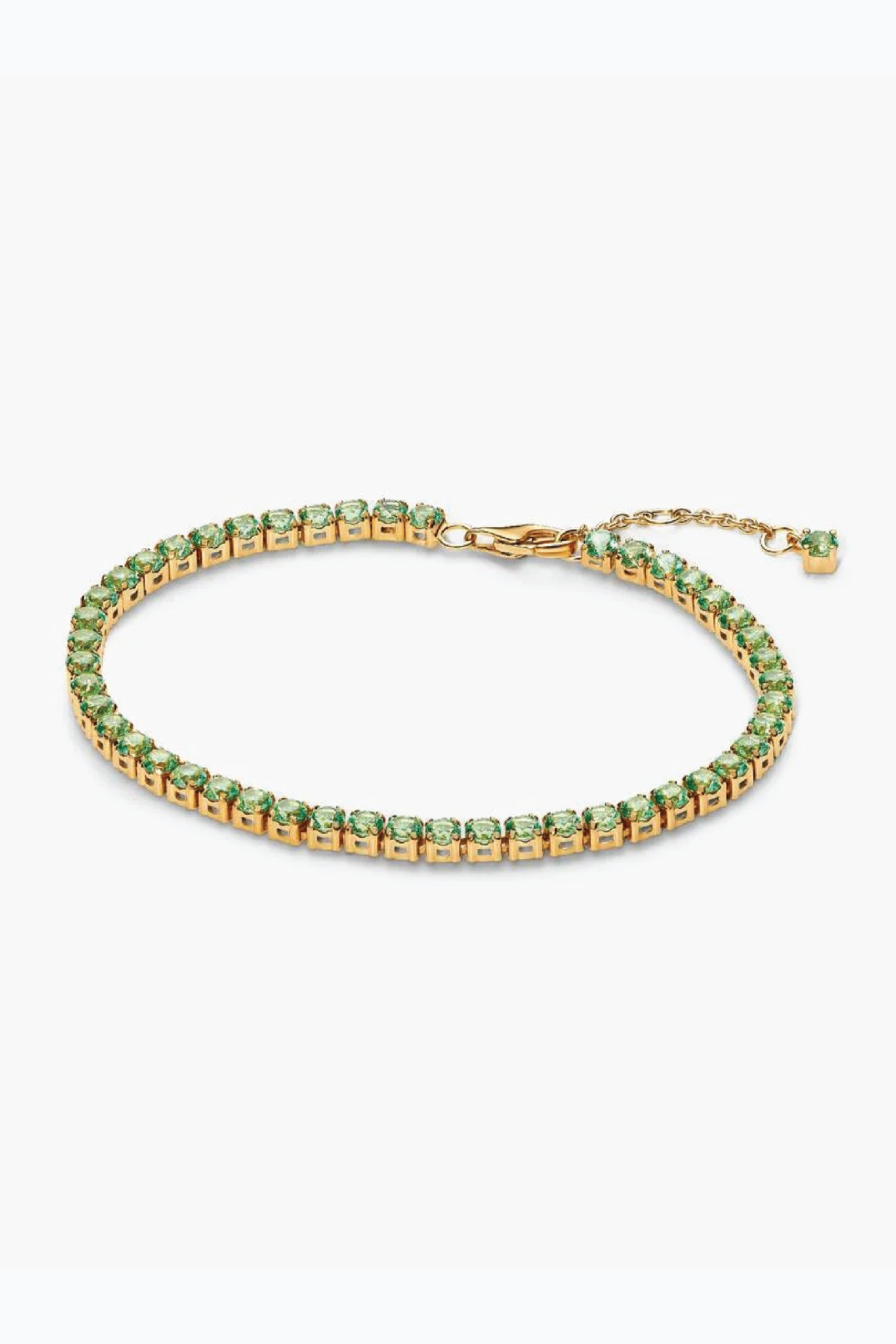 Pandora sparkling green tennis bracelet