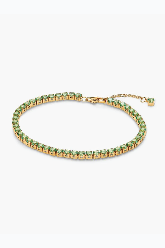 Pandora sparkling green tennis bracelet