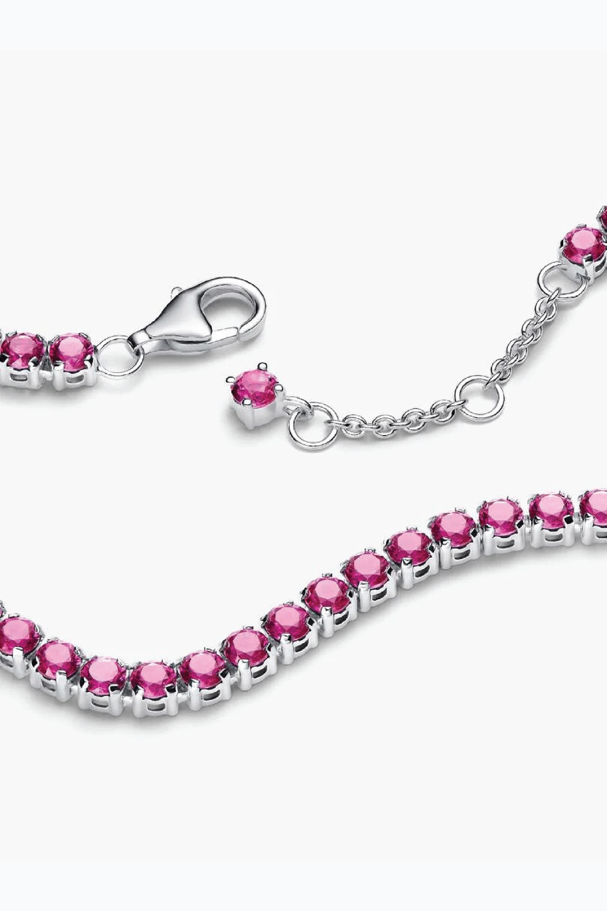 Pandora sparkling pink tennis bracelet
