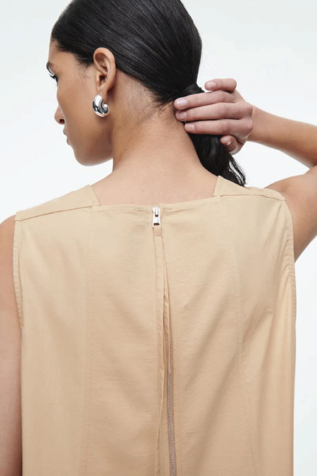 COS camel jumpsuit M