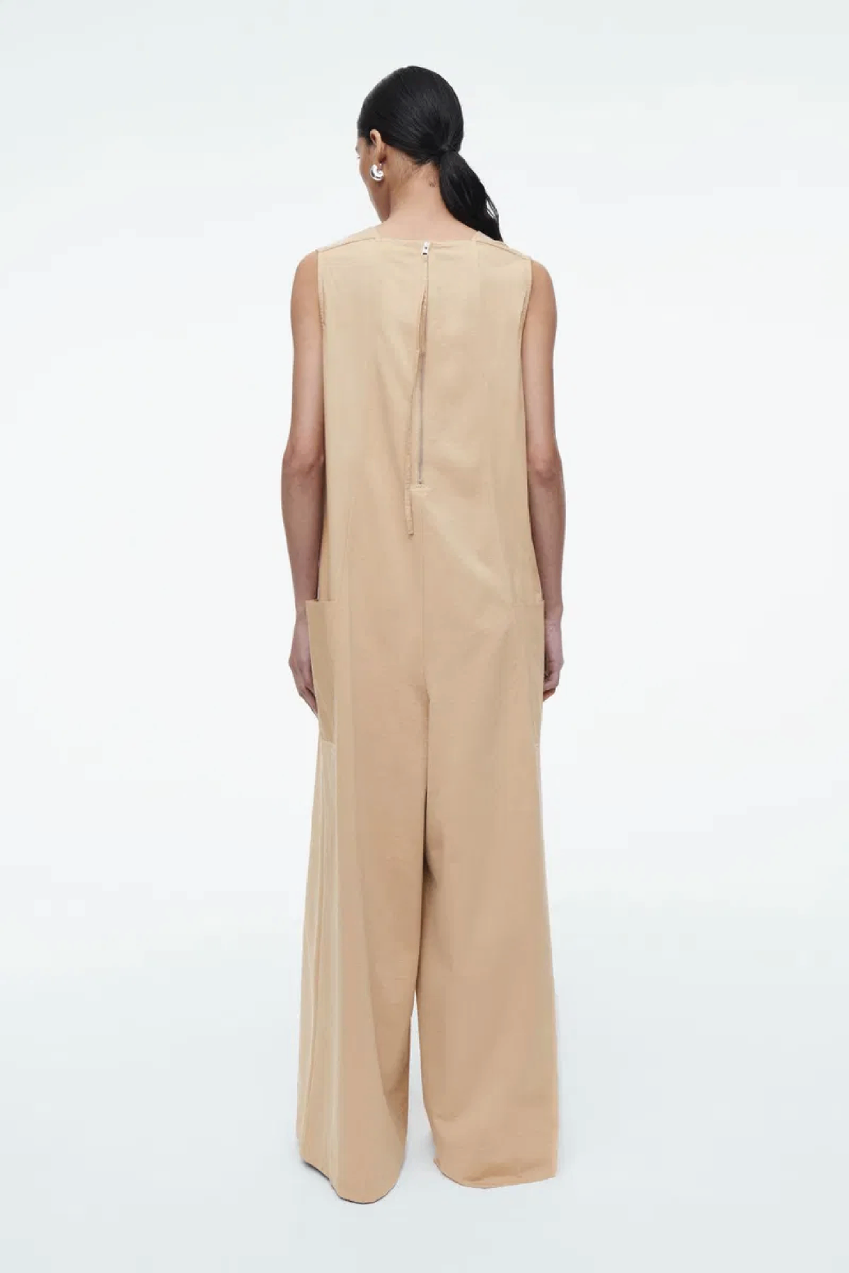 COS camel jumpsuit M