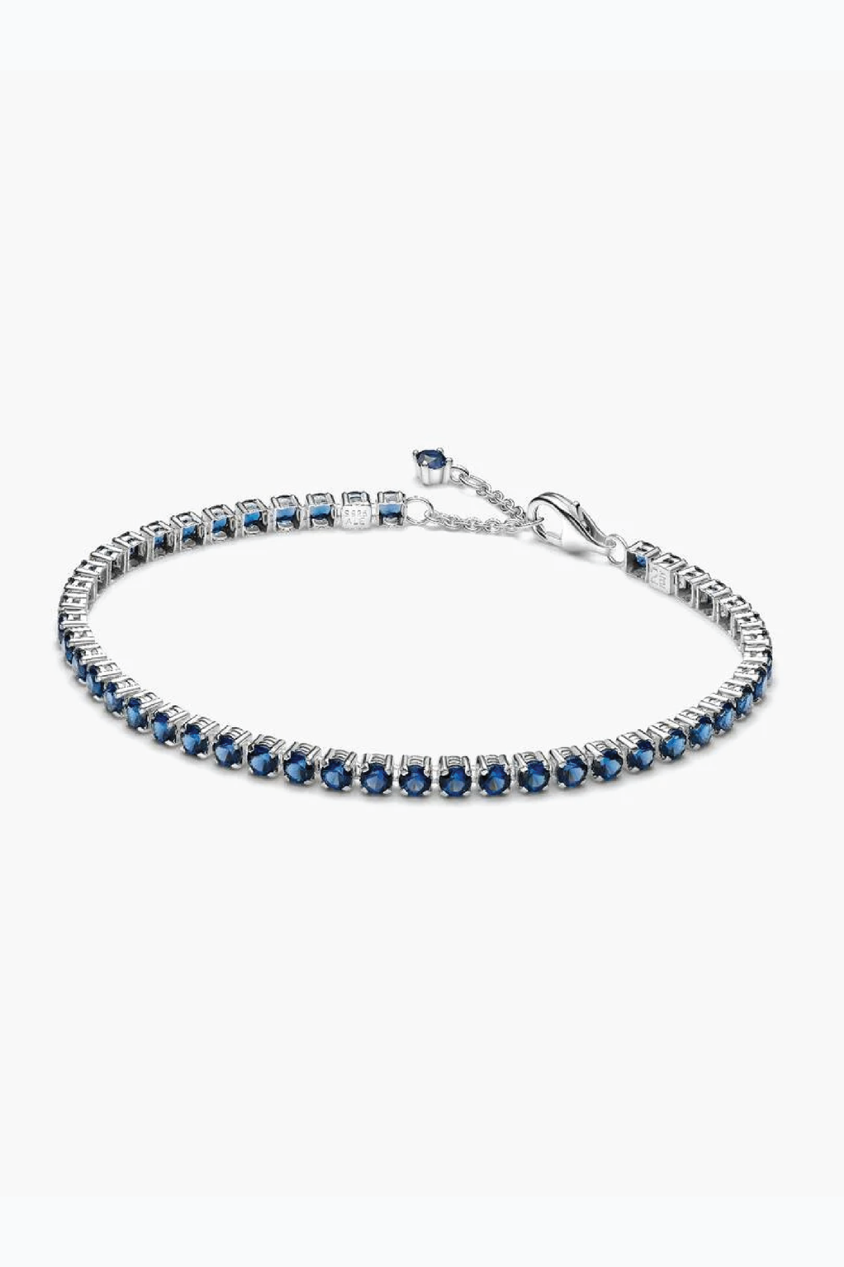 Pandora sparkling blue tennis bracelet