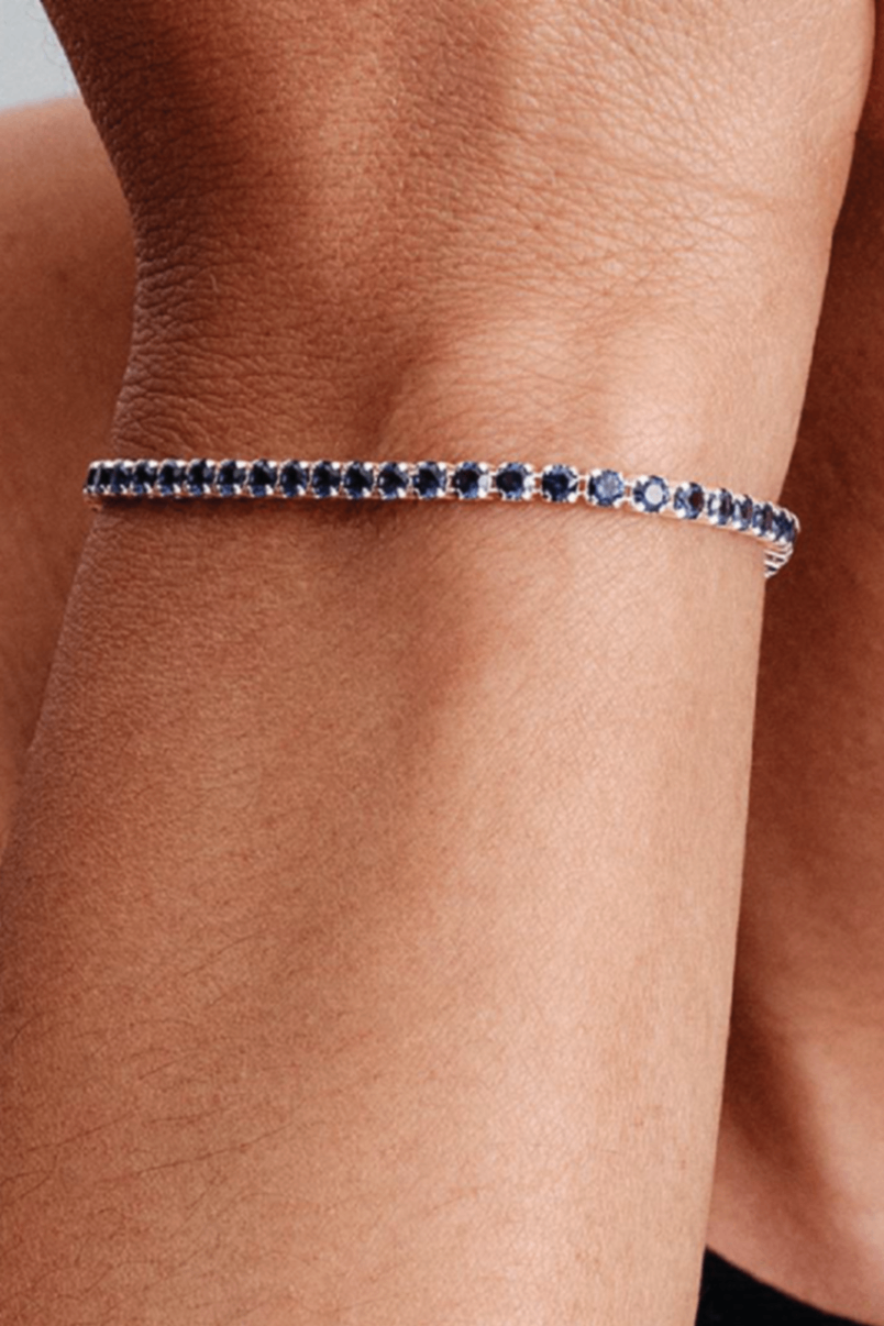 Pandora sparkling blue tennis bracelet