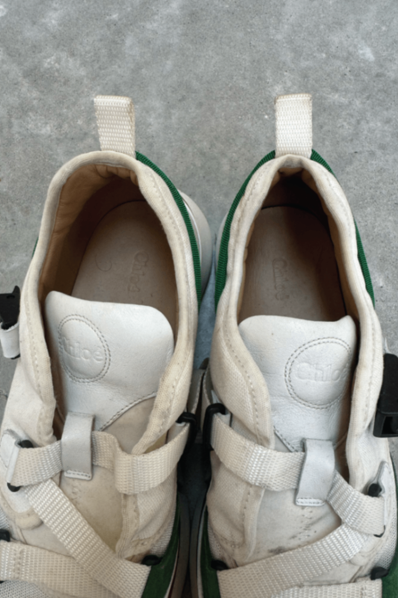 Chloe white multi sneaker 40