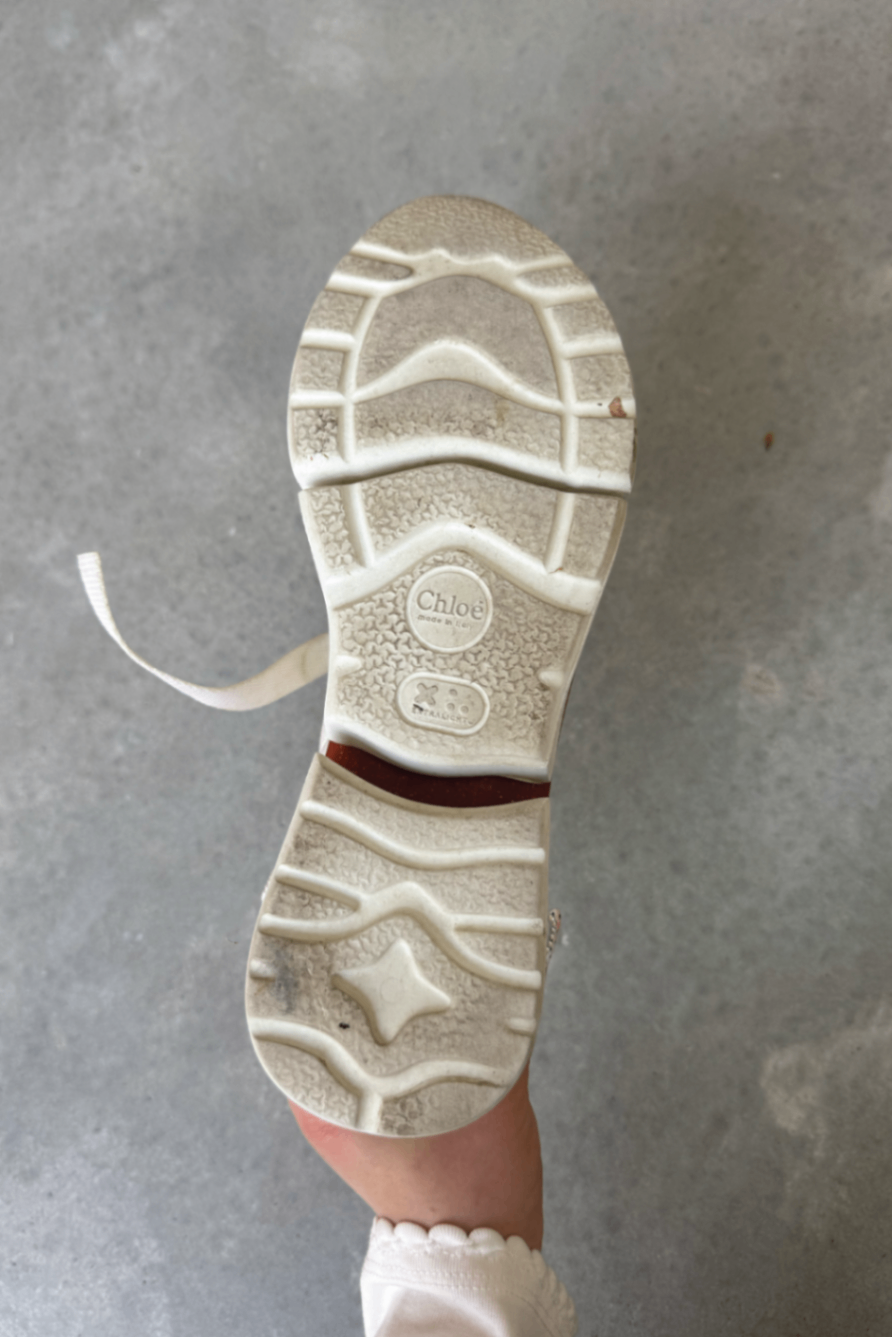 Chloe white multi sneaker 40