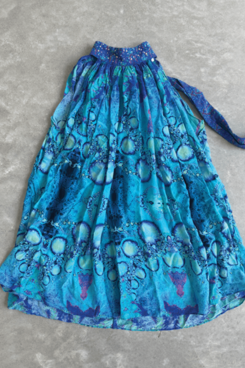 Camilla blue halter top O/S