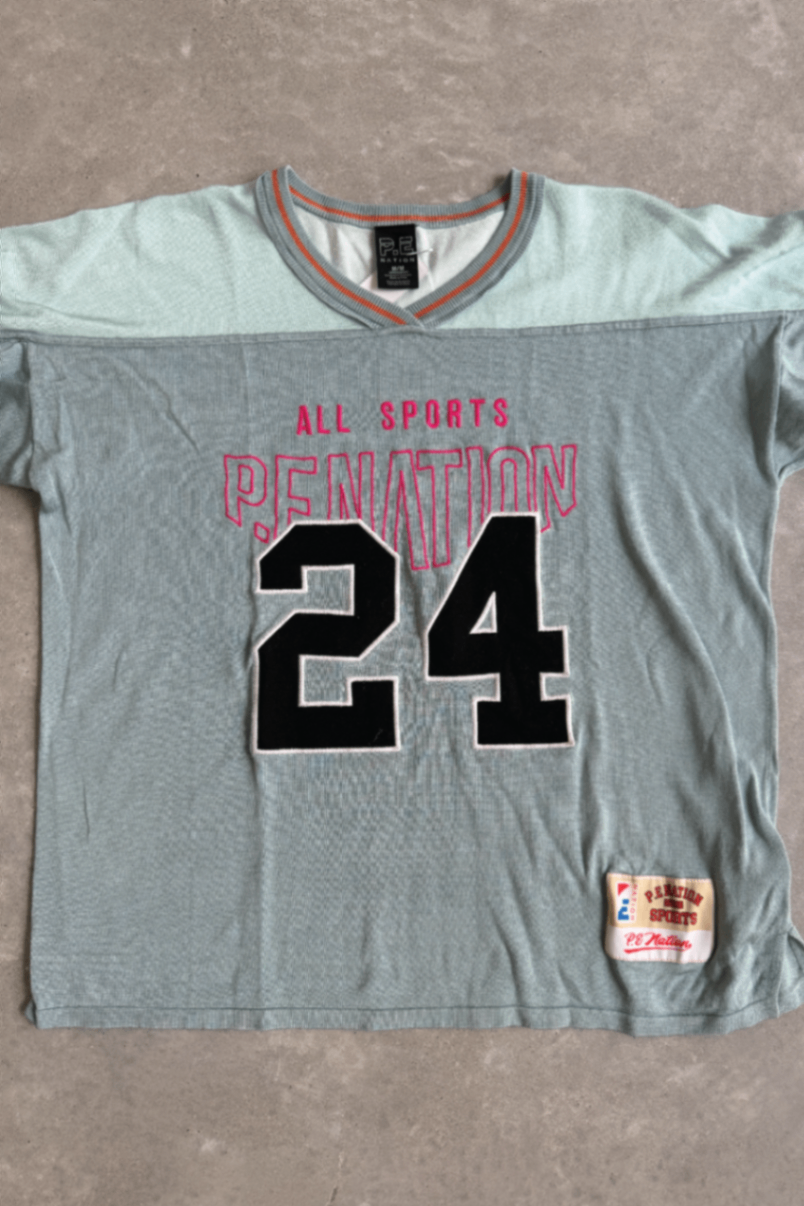 PE Nation apollo tee grey mist M (RRP $227)