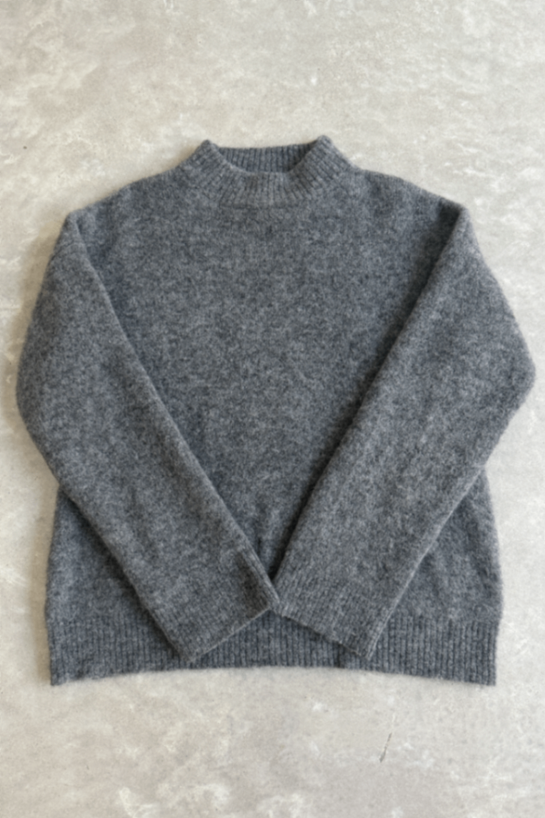 St Cloud grey jumper alpaca blend S