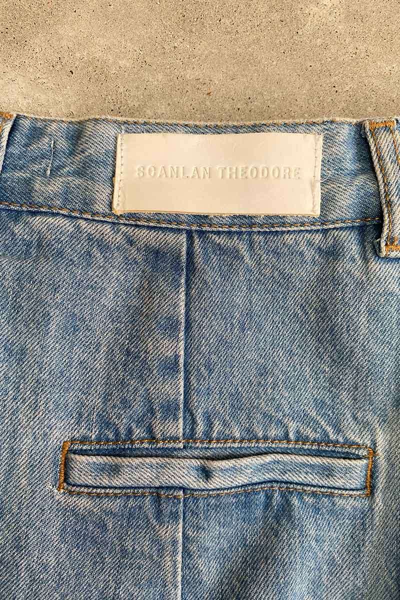 Scanlan Theodore buttoned denim skirt 12