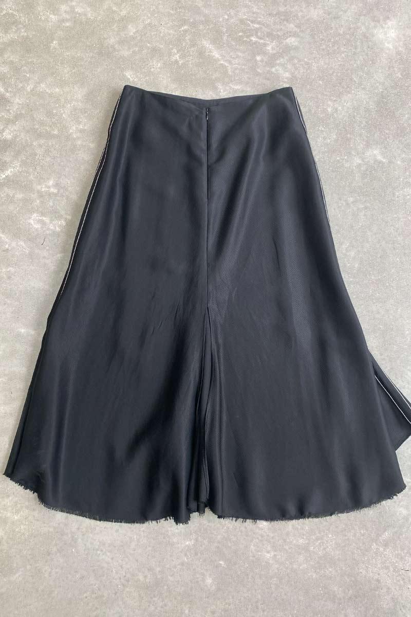 Bassike black distressed skirt 1