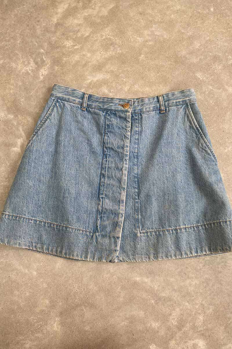 Scanlan Theodore buttoned denim skirt 12