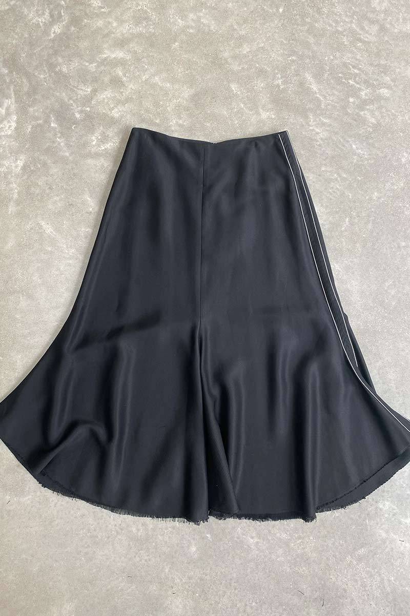 Bassike black distressed skirt 1