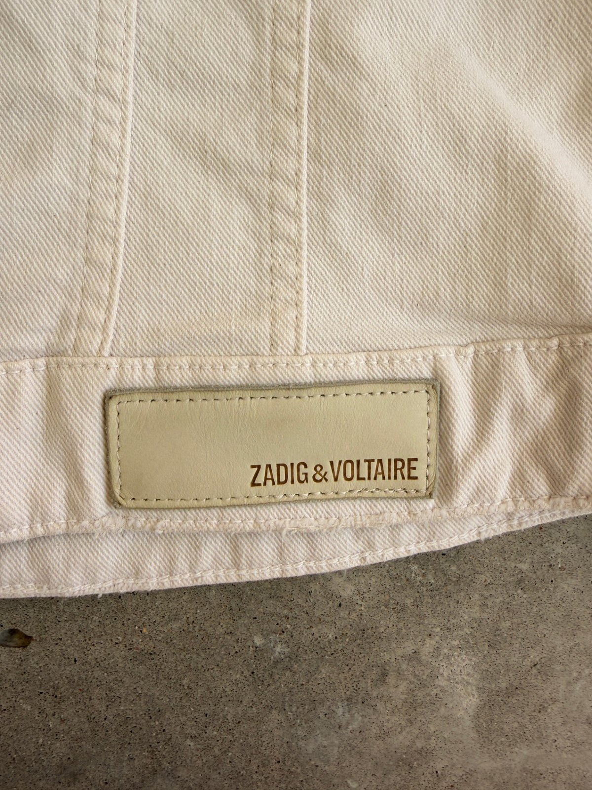 Zadig cream denim jacket S