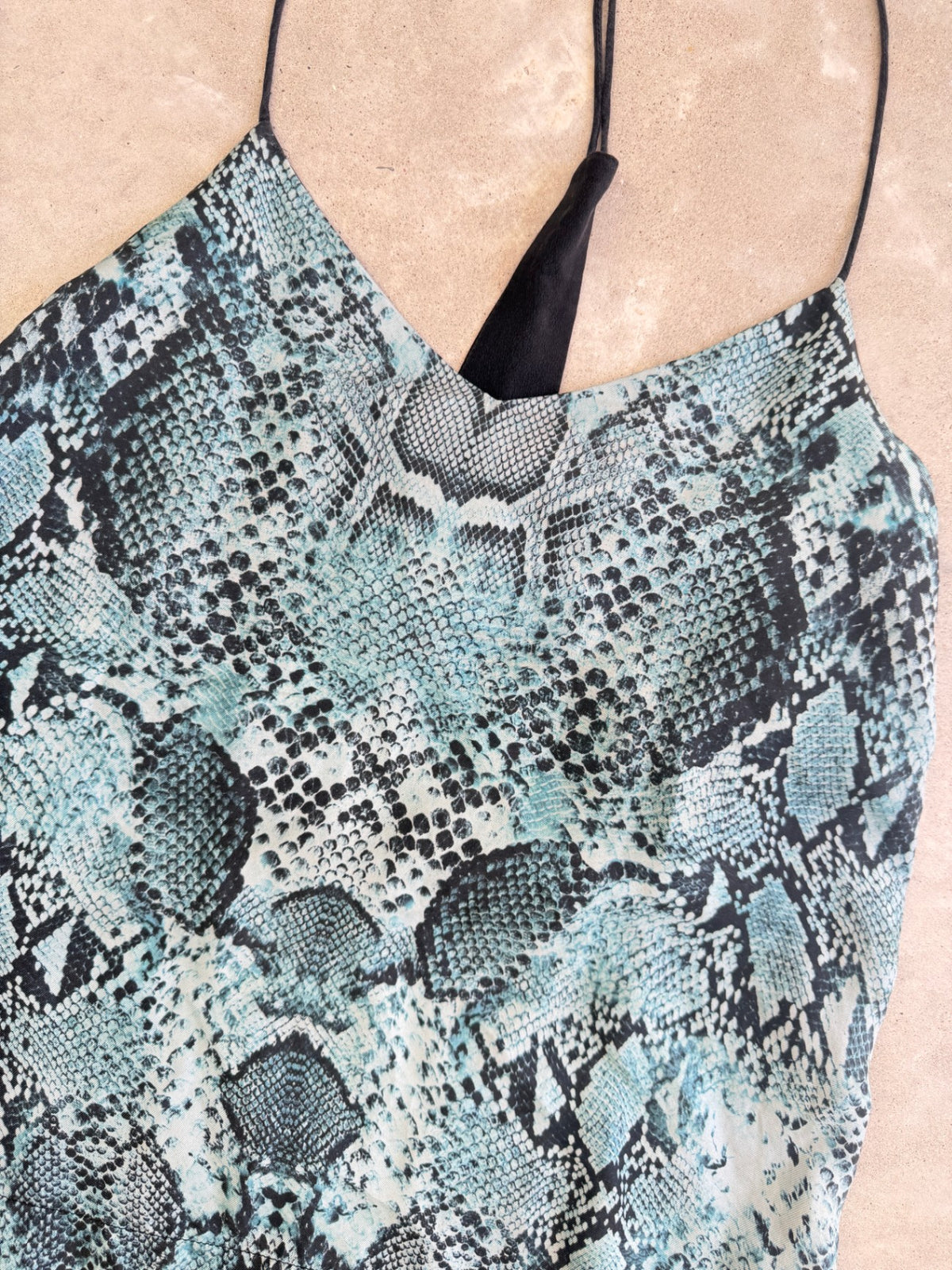Nicholas blue black silk cami 8