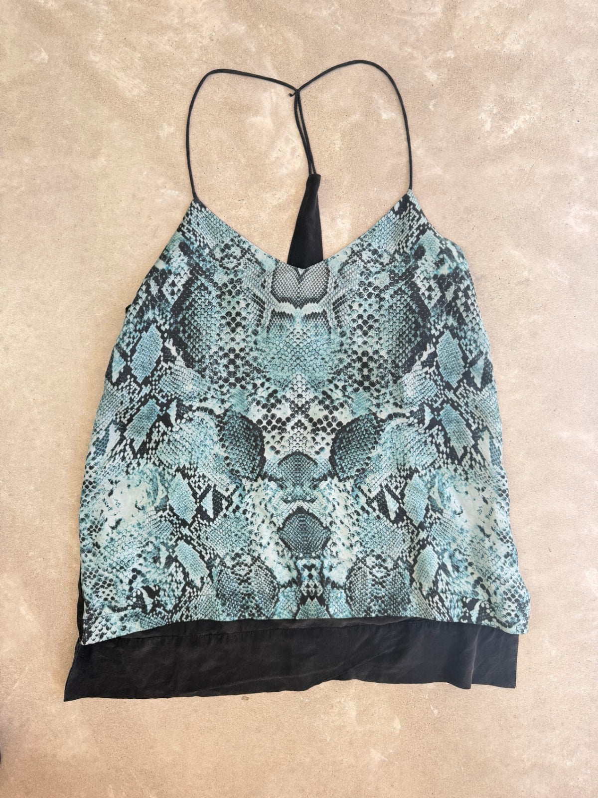 Nicholas blue black silk cami 8