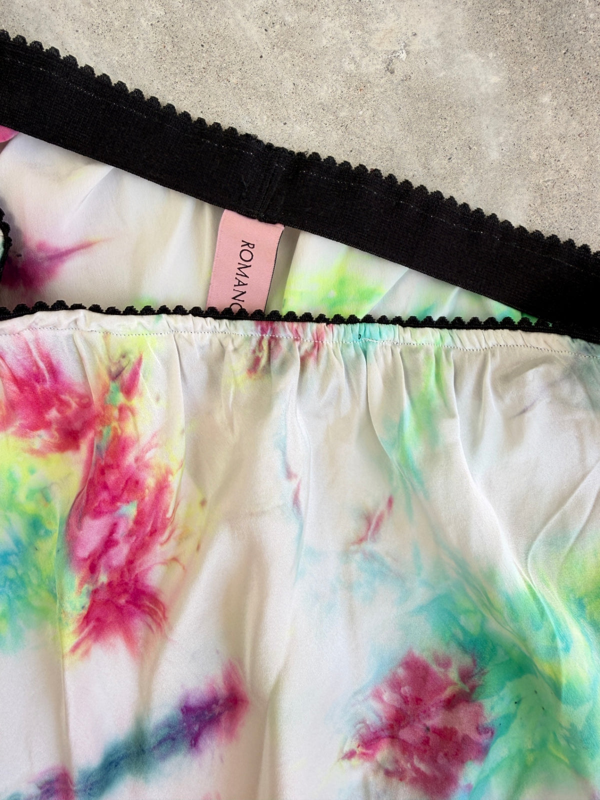 Romance Was Born multicoloured silk skirt 8