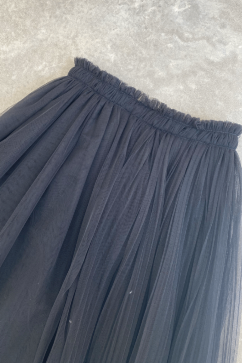 MSGM black tulle skirt 44