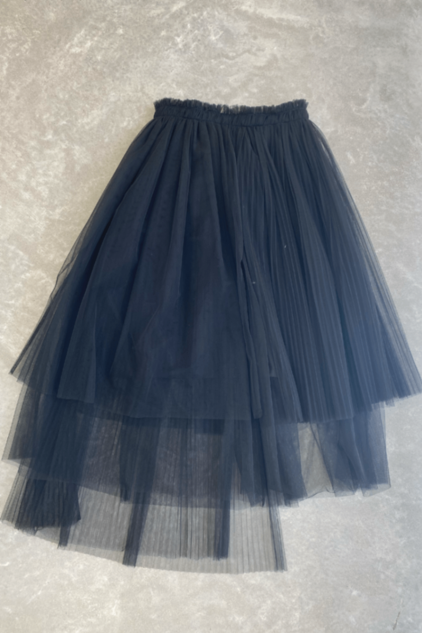 MSGM black tulle skirt 44