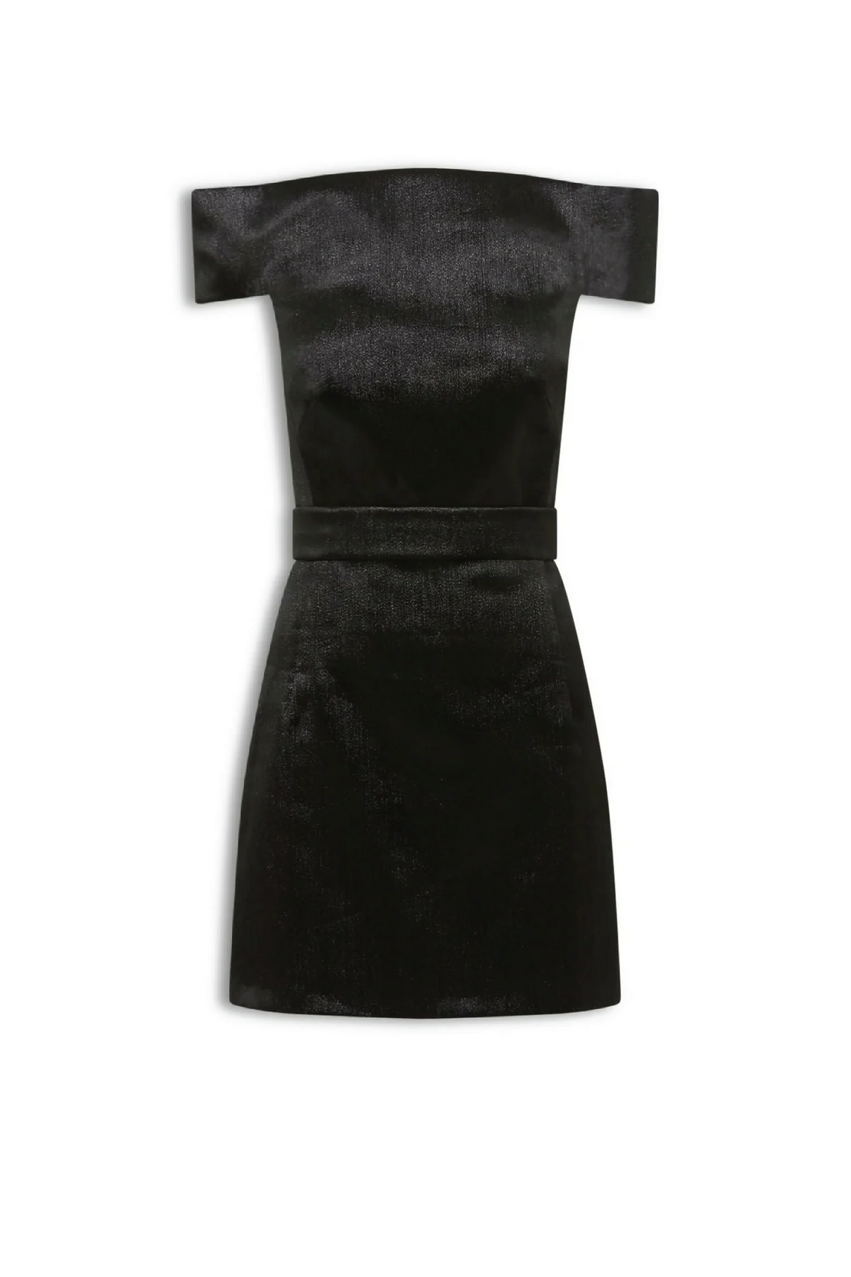 Scanlan black sparkle off shoulder dress aus 6