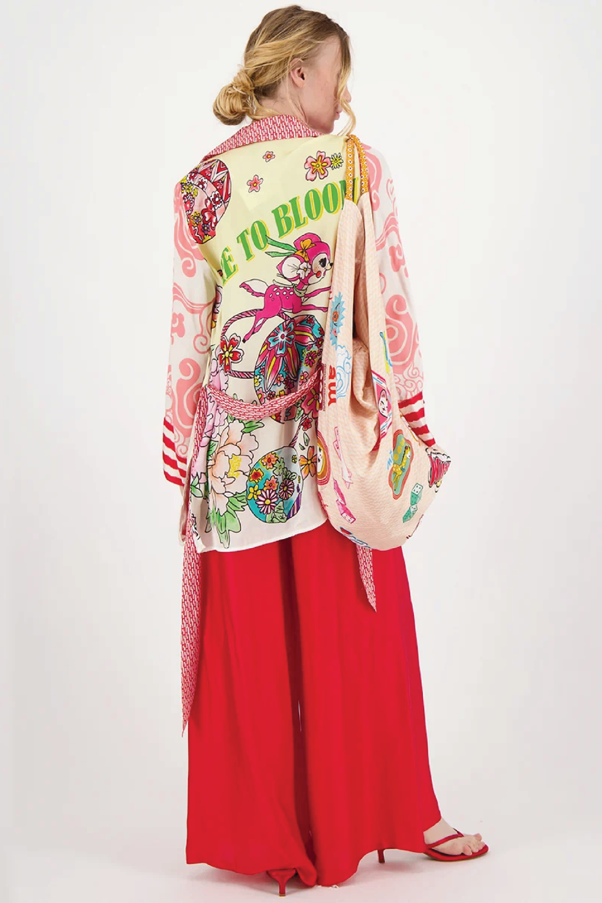 Me369 colour kaftan red S