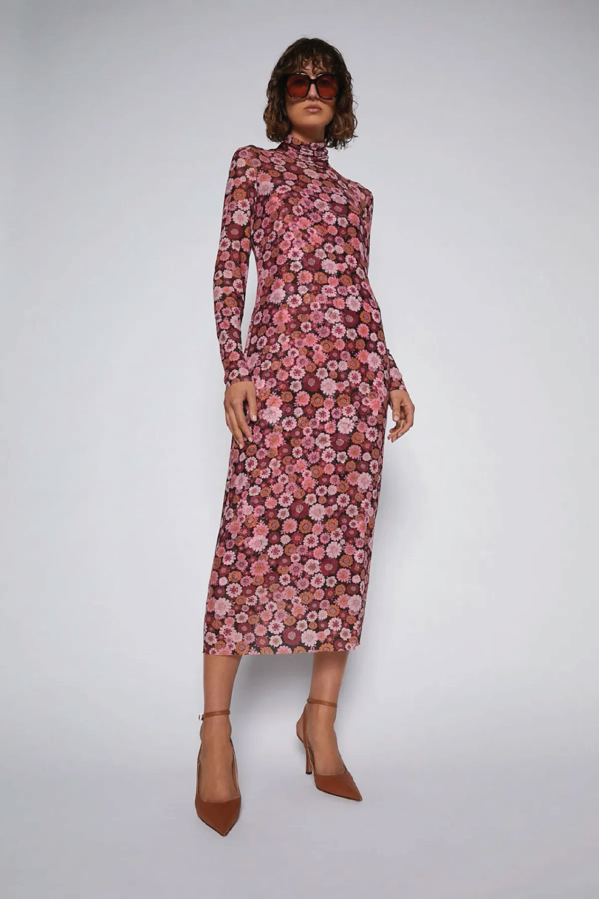 Scanlan Theodore pink long sleeve dress