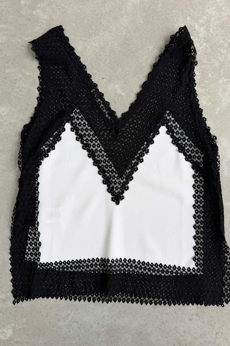 Scanlan Theodore cami black white 10