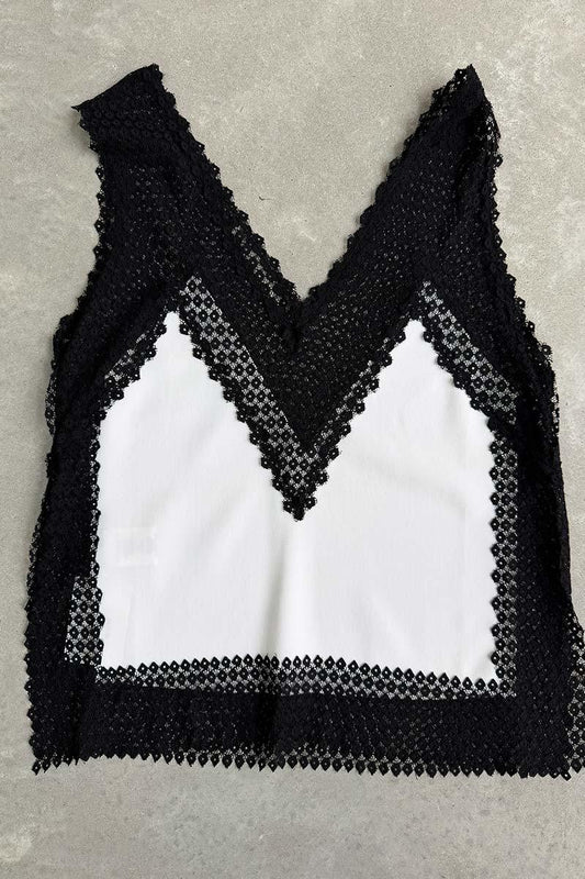 Scanlan Theodore cami black white 10