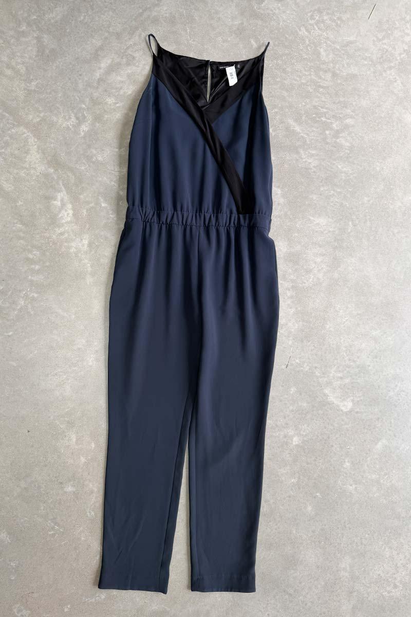 Karen Millen navy black jumpsuit 14