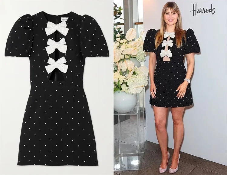 Rebecca Vallance Veronica black pearl dress 8 BNWT