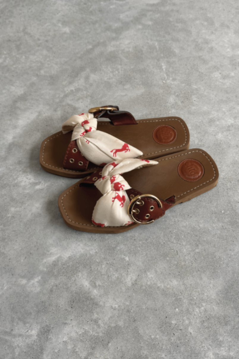 Chloe little horses wood sandal 37