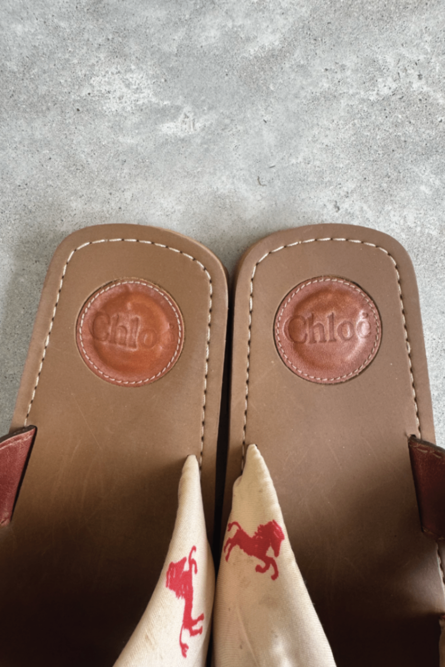 Chloe little horses wood sandal 37