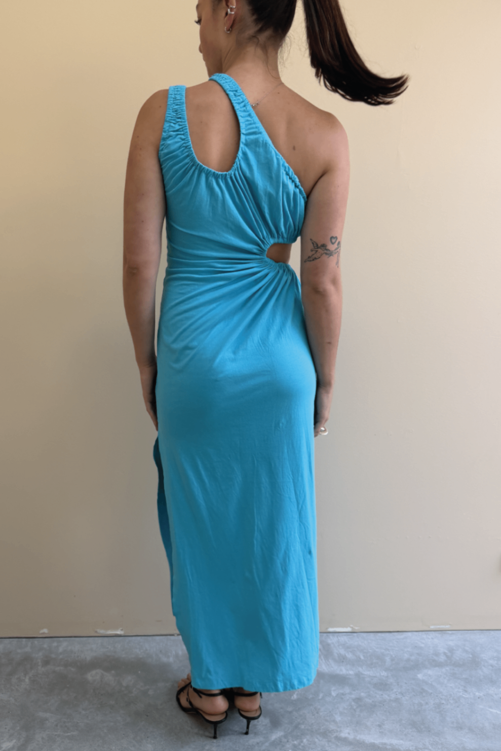 Scanlan blue cutout maxi dress 6