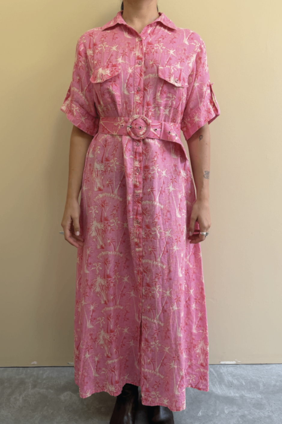 Palm Noosa pink shirt dress 6