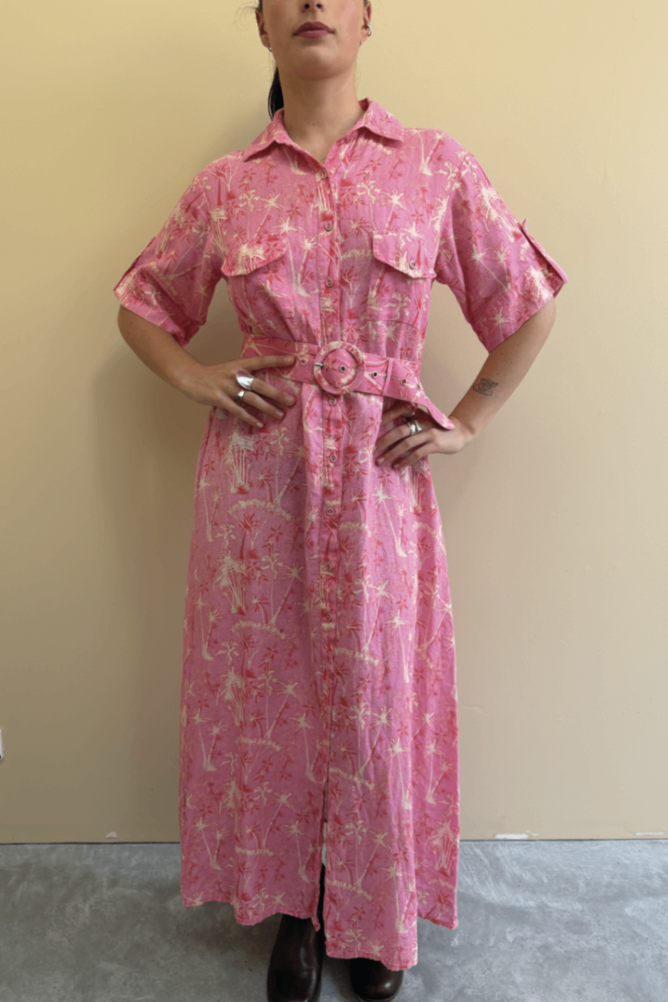 Palm Noosa pink shirt dress 6