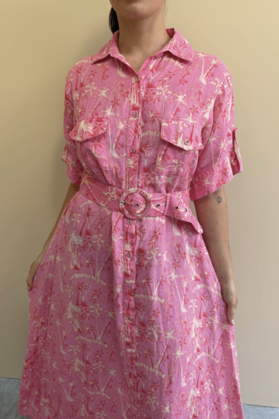 Palm Noosa pink shirt dress 6