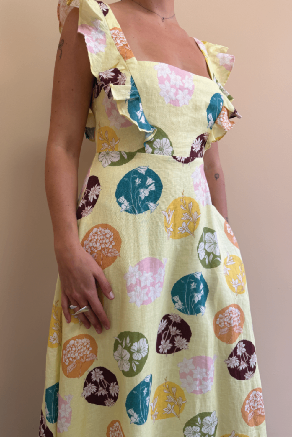 Palm Noosa yellow dress 10 BNWT