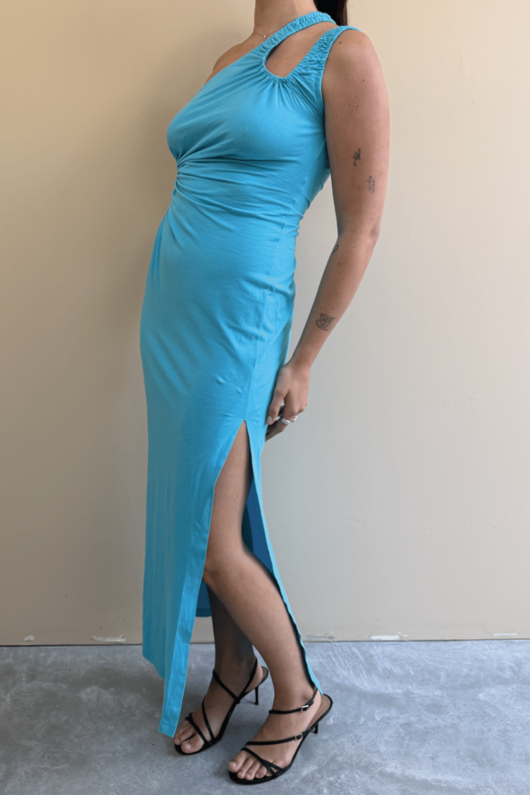 Scanlan blue cutout maxi dress 6