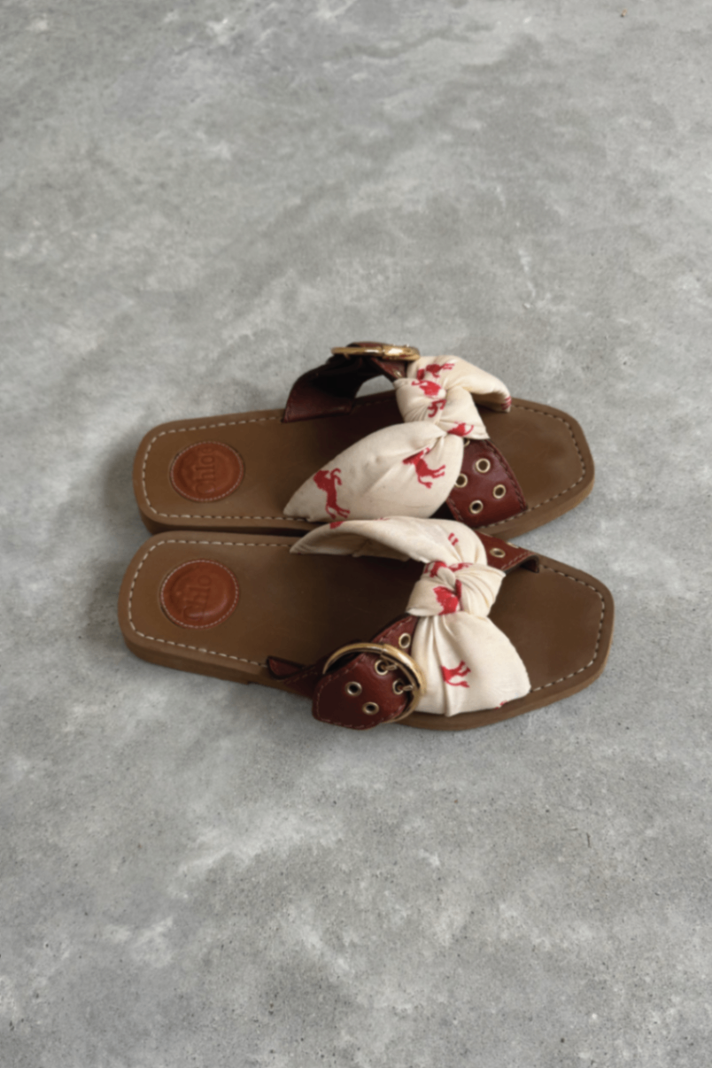 Chloe little horses wood sandal 37