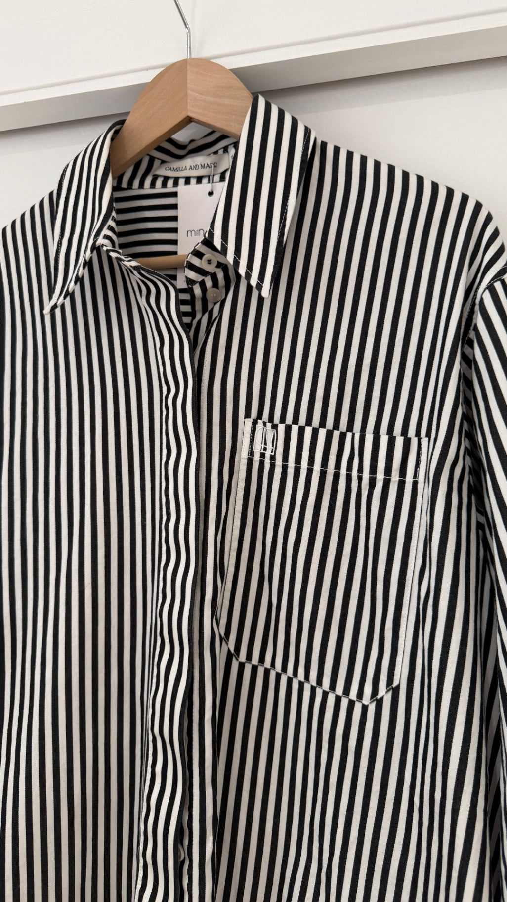 Camilla and Mark stripe BW shirt 12