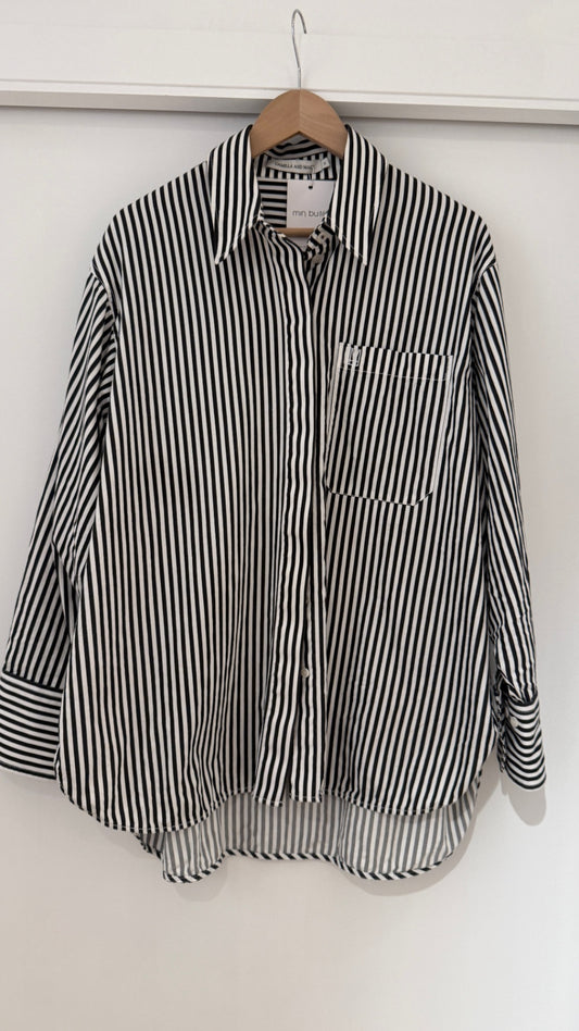 Camilla and Mark stripe BW shirt 12