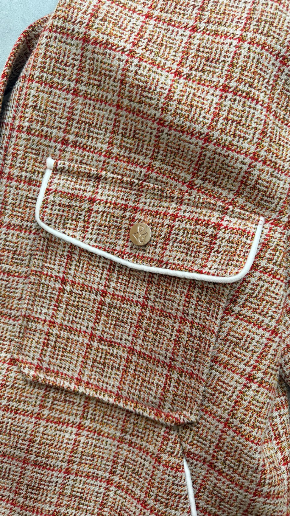 Luxe De Valentina check jacket M