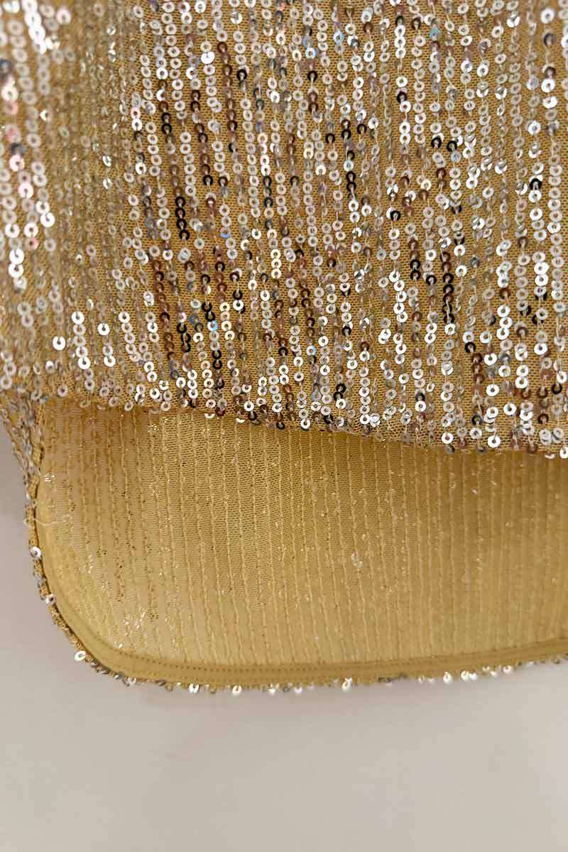 Second Female champagne sequin blouse NWT (RRP $340) M