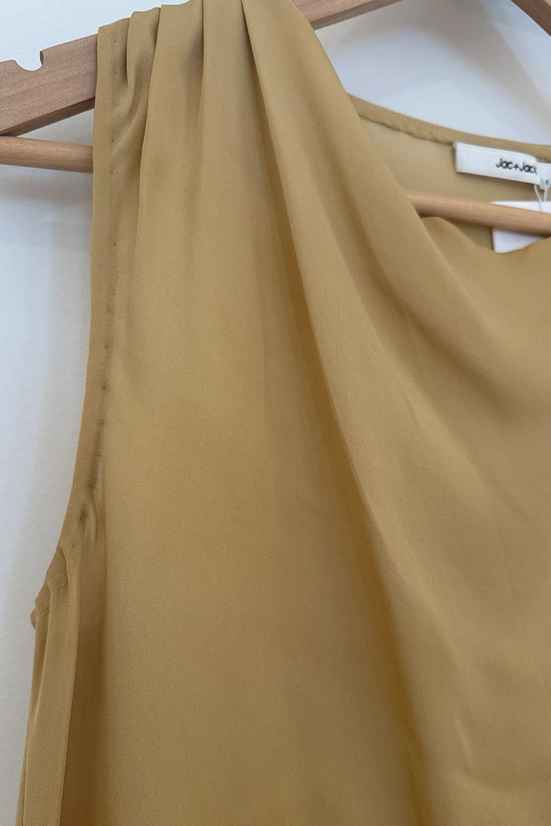 Jac & Jack caramel silk top 8