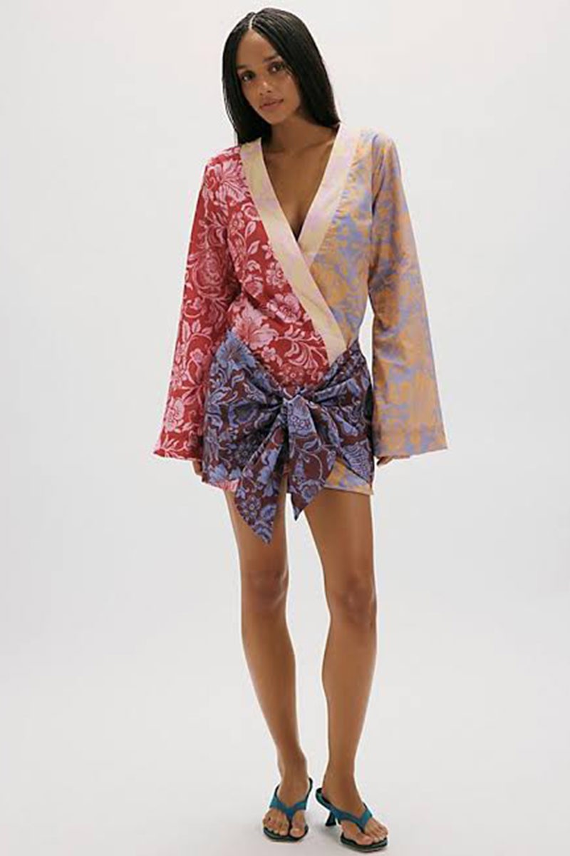 Hansen & Gretel pattern wrap dress S